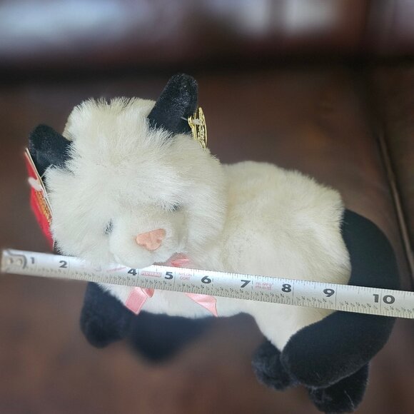 Platinum Plus Black And White Plush Cat Lovable Huggable Limited Edition #99 - Picture 9 of 10